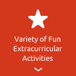 Variety of fun extracurricular activities